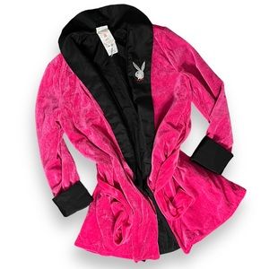 Playboy Pink Sexy Girlfriend Velvet Robe